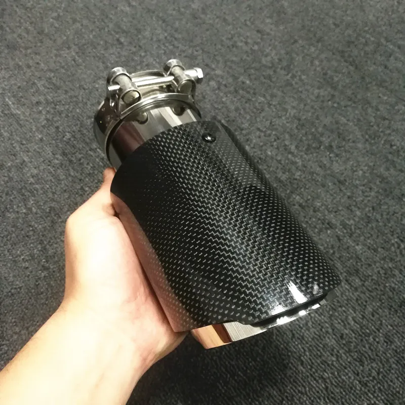 Без логотипа Akrapovic выхлоп автомобиля из углеродного волокна выхлоп автомобиля-Стайлинг выхлопной трубы Akrapovic глушитель наконечник глянцевый
