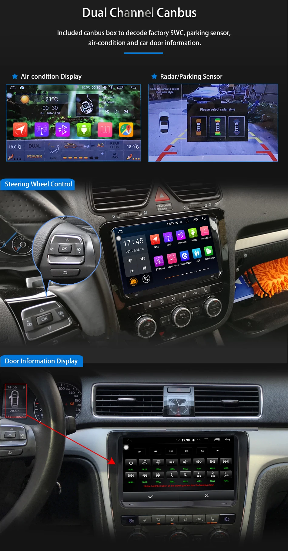 ARKRIGHT 9 ''4+ 64 Гб 2 din автомагнитола аудио стерео для Volkswagen VW Passat B6/B7/CC Golf 5/6 Tiguan Android gps Автомобильный мультимедийный