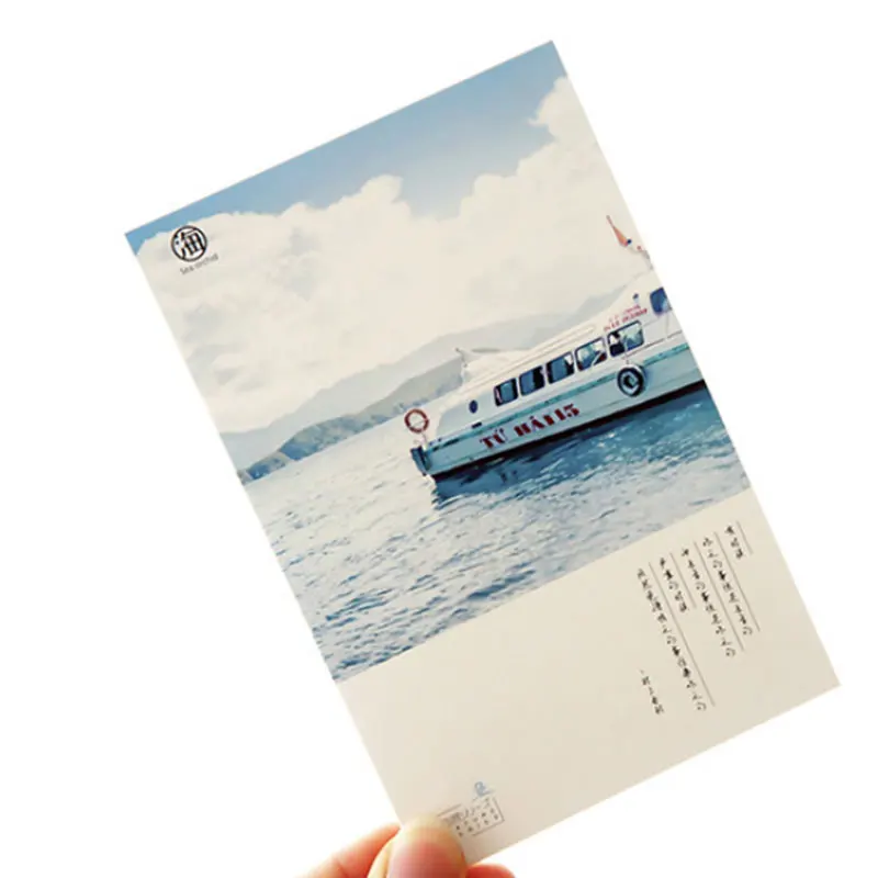 30 шт./лот открытка с природными пейзажами пейзаж на Рождество день рождения