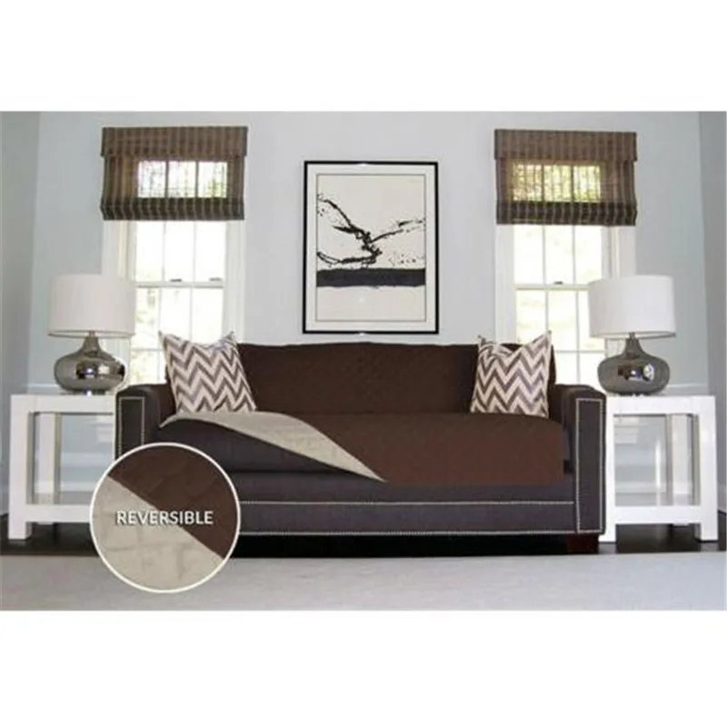 Стеганый чехол для дивана защита гостиной на 1/2/3 места водонепроницаемый