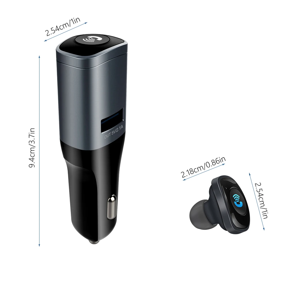 DDHAO беспроводной автомобильный Bluetooth гарнитура Громкая связь комплект с
