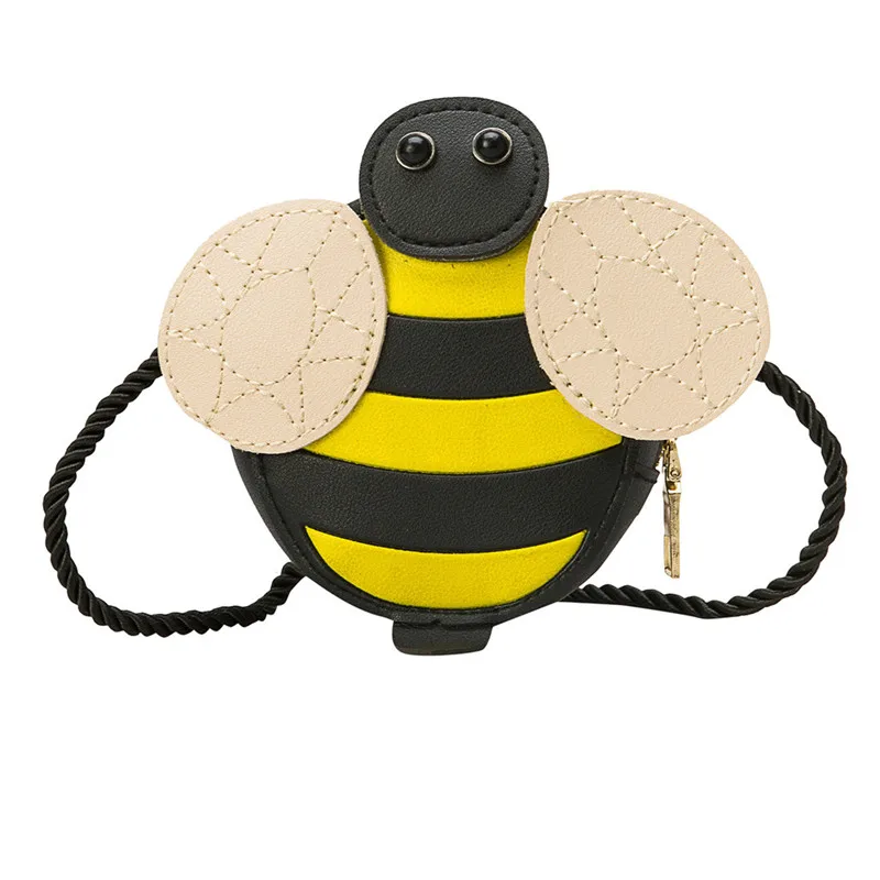 Сумка мессенджер с принтом животных миниатюрная летняя сумочка на плечо Пчелкой