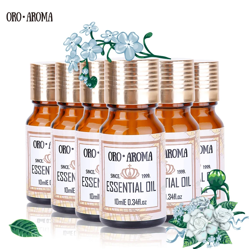Известный бренд oroaroma Jasmine грейпфрут Helichrysum касторовое семя конопли эфирные масла ВЕЧЕРНЕЙ ПРИМУЛЫ пакет для спа ванны 10 мл* 6