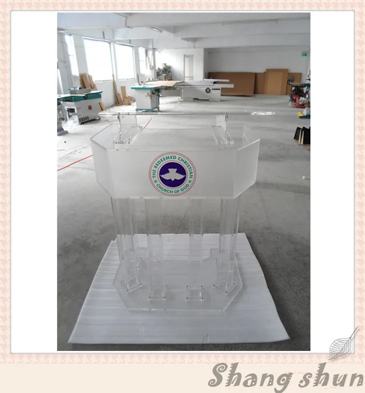 Большой подиум из плексигласа конференц Лекция/трибуна акриловый современный