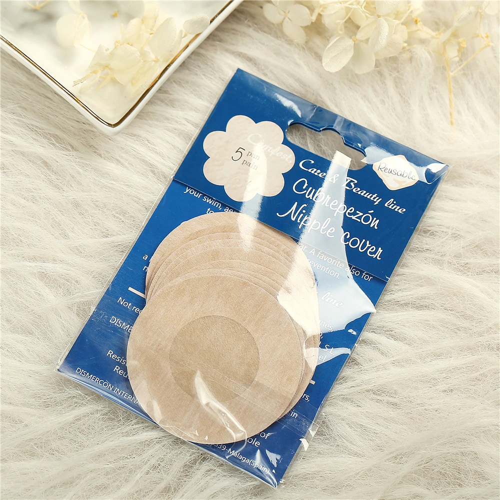 5 пар невидимых наклеек на бюстгальтер без бретелек с открытой спиной накладки