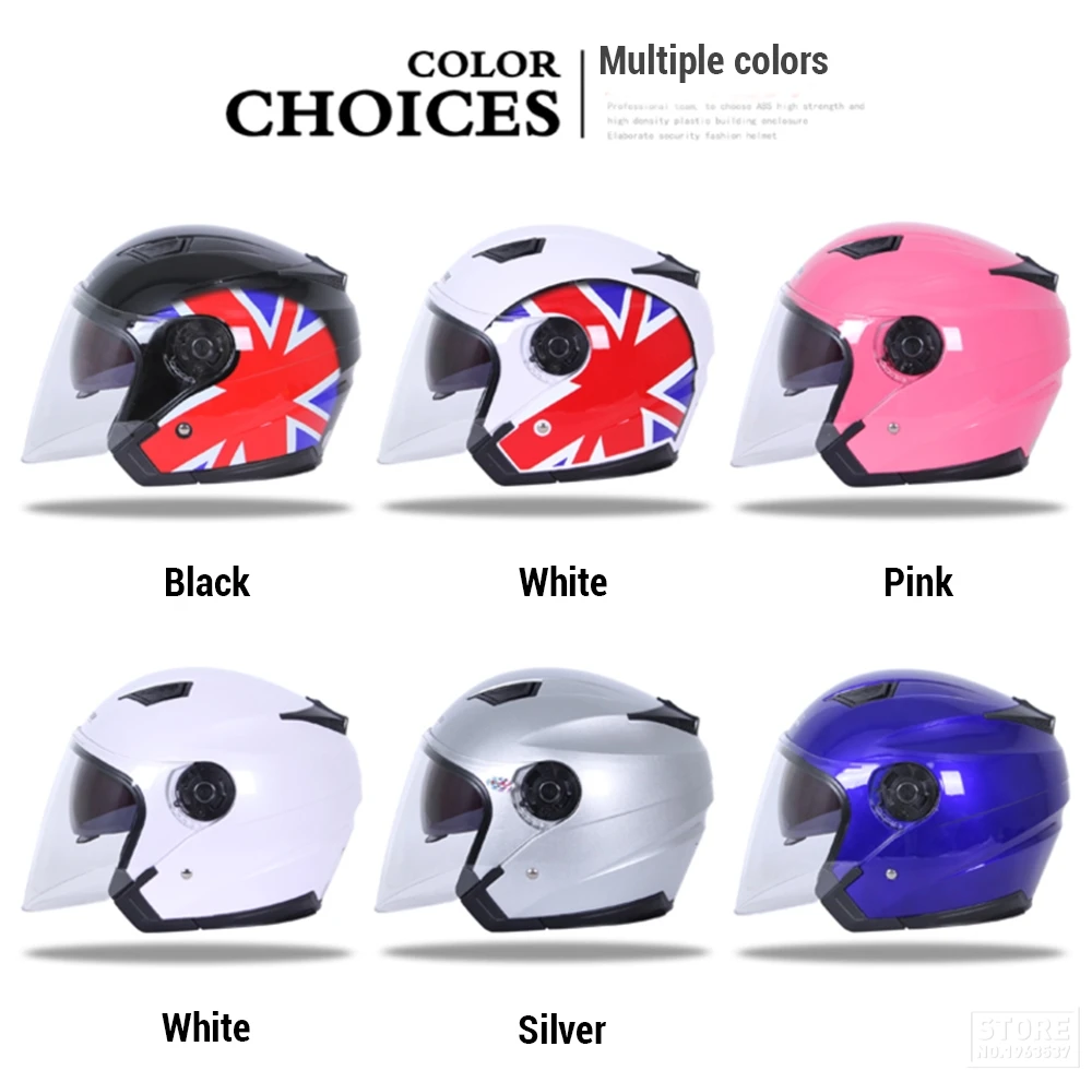 Мотоцикл Jiekai шлем Casco Мото шлем мотоциклетный шлем для мотокросса открытый шлем Ретро винтажный шлем