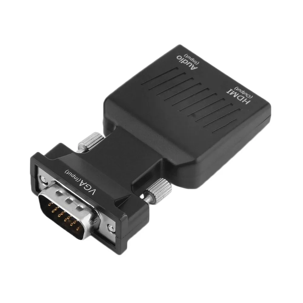 1080 P мужчина VGA к HDMI Женский с 3 5 мм аудио кабель USB адаптер конвертер Поддержка