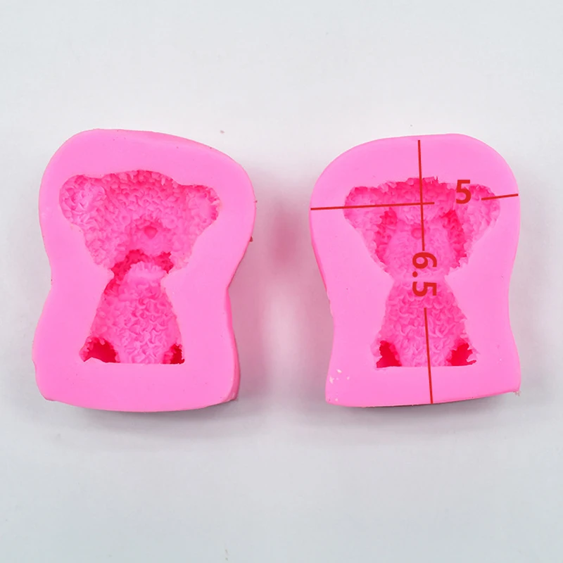 Новая модная силиконовая форма с милым медведем из пищевого материала для мыла в