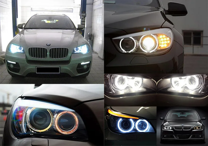 Светодиодная лампа ангельские глазки для BMW E60 E61 E63 E64 E70 X5 E71 X6 E82 E87 E89 Z4 E90 E91 E92 E93 40 Вт