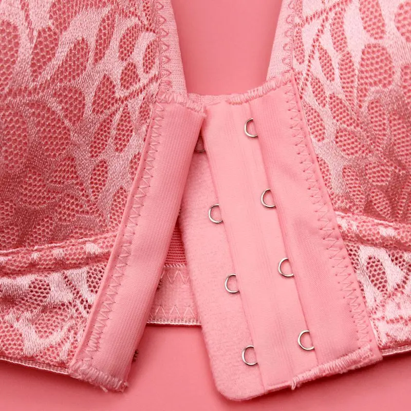 Женский сексуальный бюстгальтер пуш ап с застежкой спереди бесшовный из хлопка и