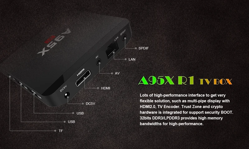 A95X R1 Android tv Box Amlogic S905W четырехъядерный умный потоковый медиаплеер 4K 3D мини-ПК Wifi tv box с i8 Air mouse Gamepad