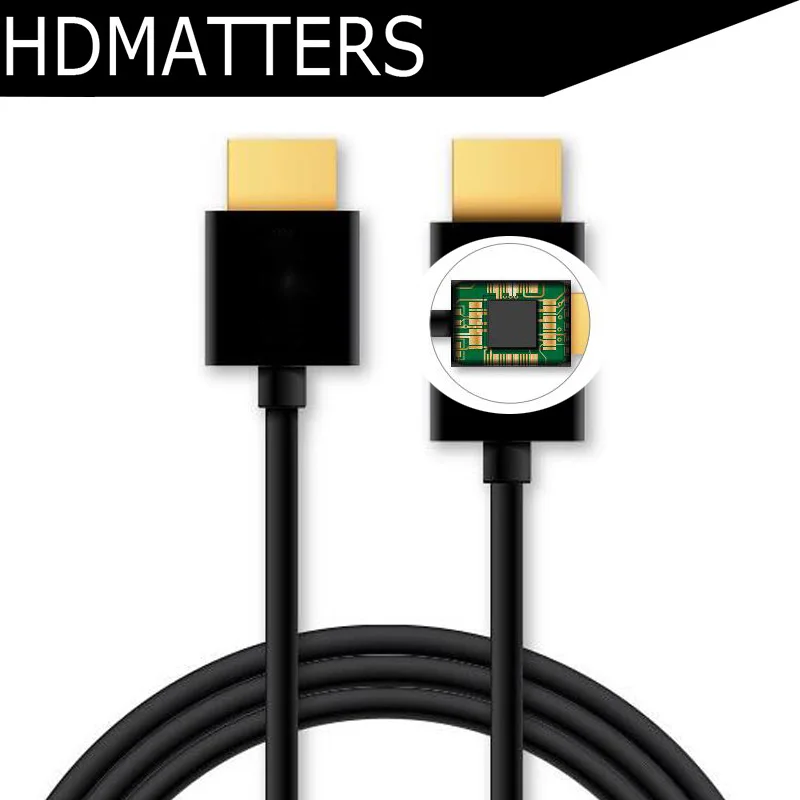 Активный Кабель HDMI 1,4 с технологией RedMere 1,8 M до 4k X 2 k/30 HZ ультратонкий дизайн