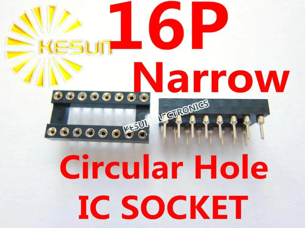 60 шт. 16P (2x8 контактов) 0 3 дюйма узкая искусственная конструкция|socket ic|socket rsocket pin |