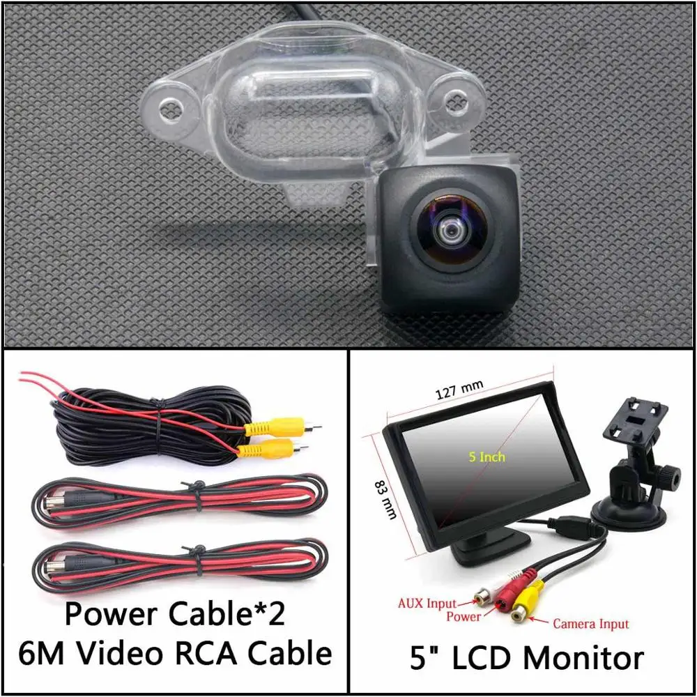 Cam Add 5 inch LCD 175 градусов HD резервная камера заднего вида для Nissan X-Trail XTrail 2001 2002 2003 2004 2005 2006 T30 автомобильный парковочный монитор - Название цвета: Cam Add 5 inch LCD