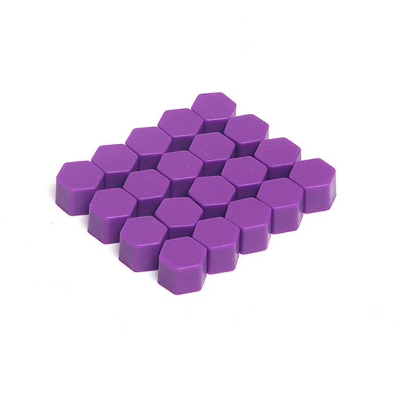 20x универсальные 19 мм Силиконовые шестигранные колесные гайка с болтом Крышка