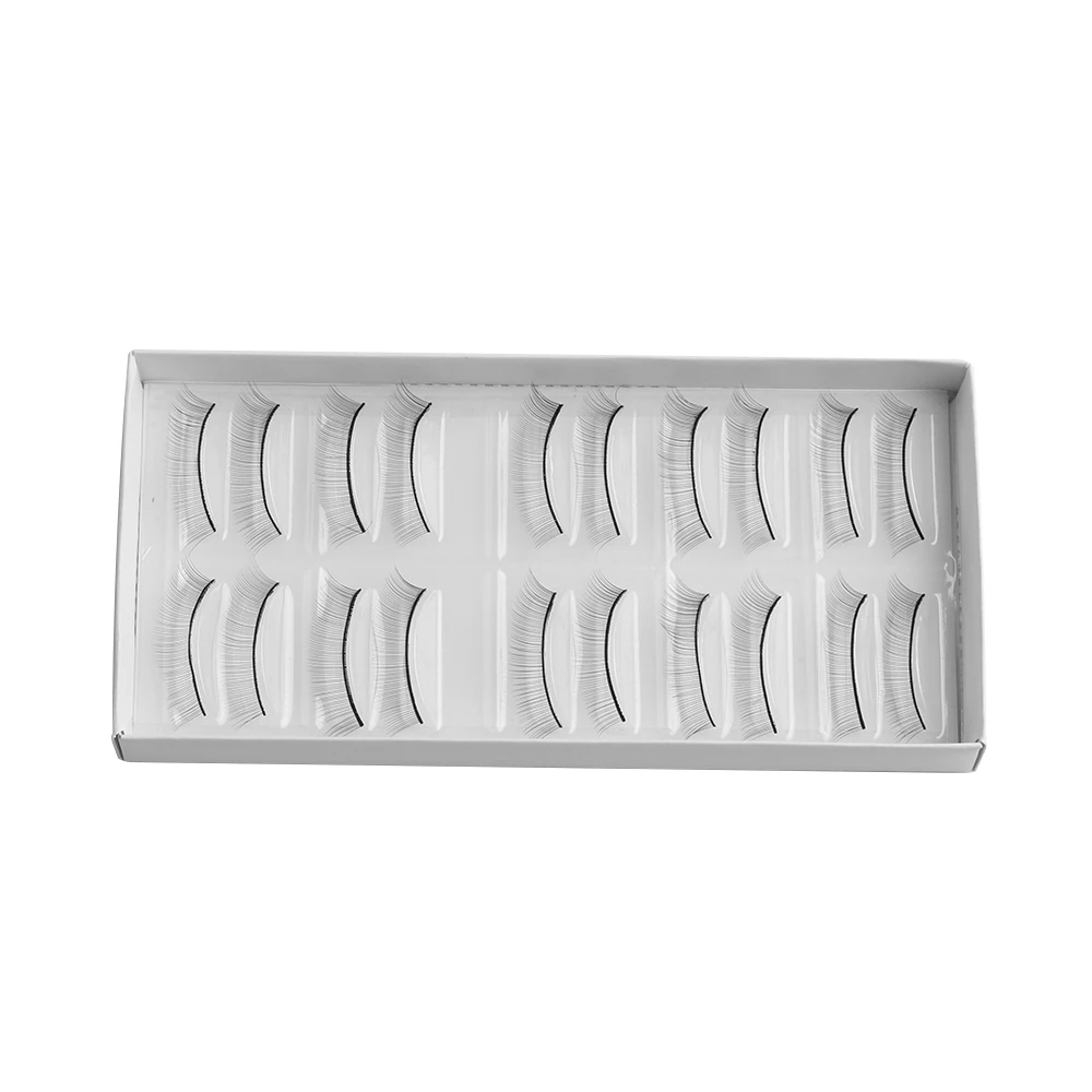 10 пар/компл. Накладные ресницы ручной работы тренировочные для начинающих