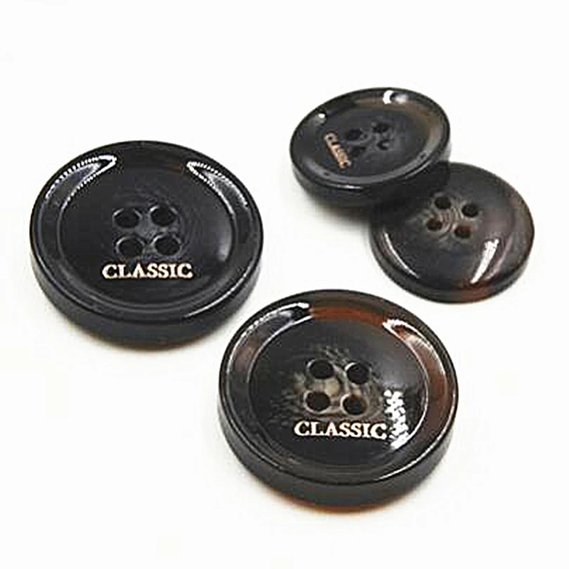 Высококачественные Аксессуары для шитья 5 шт. 15 мм-30 мм 4 отверстия черный