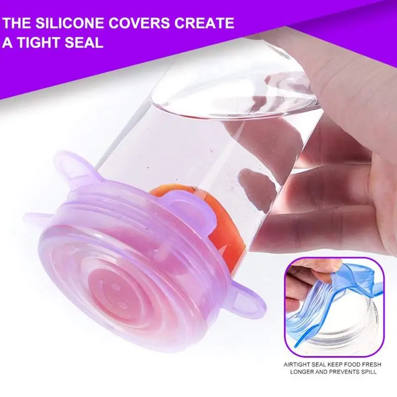 Силиконовые растягивающиеся крышки 12 шт Ultimate Instalids силиконовые для различных