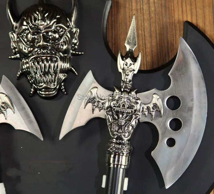 Бесплатная доставка Dhl античный имитационный топор защита рыцаря бара украшение