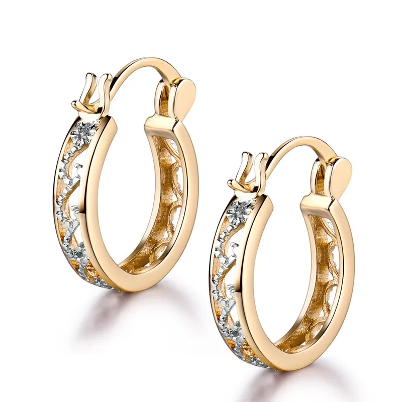 GULICX 2017 модные маленькие круглые серьги в виде корзин для женщин