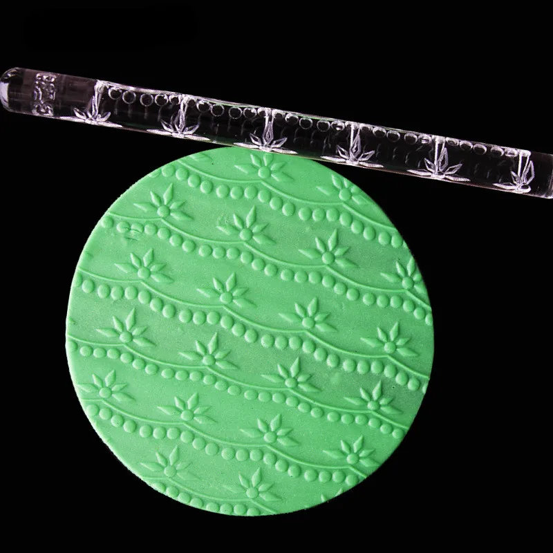 Новые Скалки для тиснения в форме листьев и цветов инструмент украшения тортов