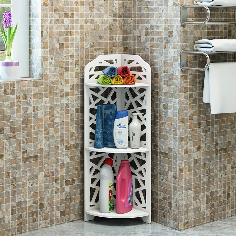 Шкафчик для ванной комнаты угловой стеллаж туалета полка посадки