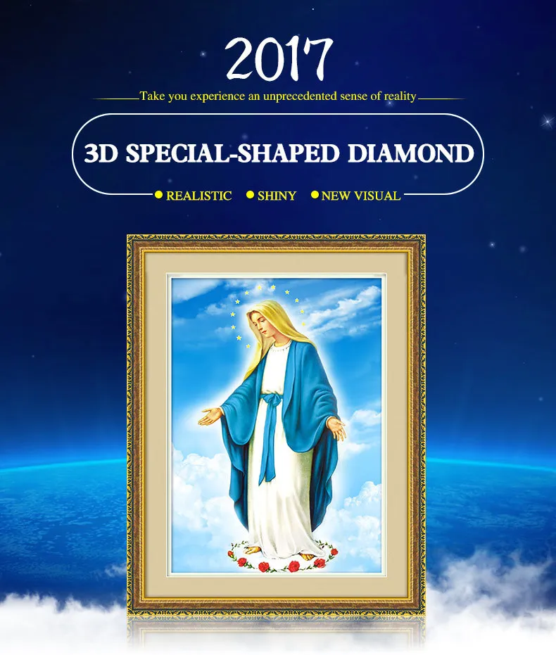 Meian,Special Shaped,Diamond Embroidery,Religion,Our Lady,5D,DIY,Diamond Painting,Cross Stitch,Diamond Mosaic,Bead Picture,Decor