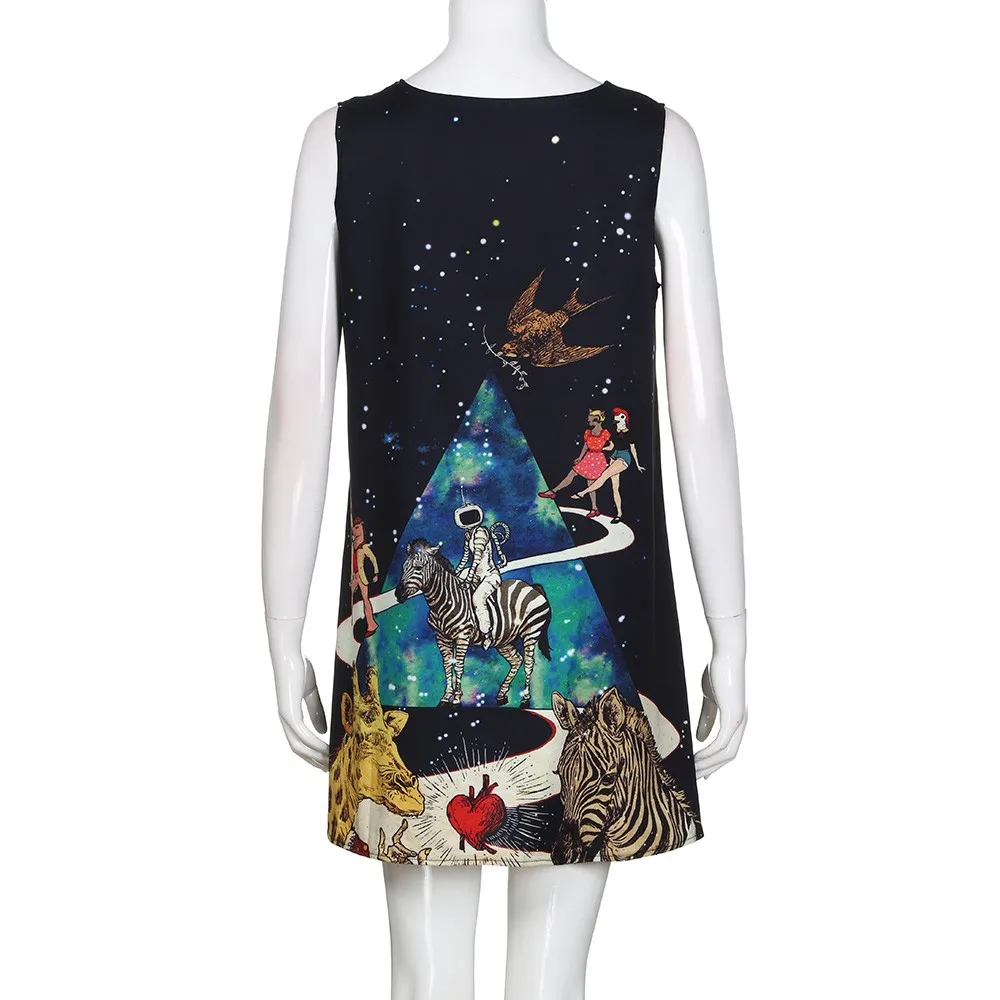 Мини Платье с принтом SAGACE платье выше колена большие размеры модные платья