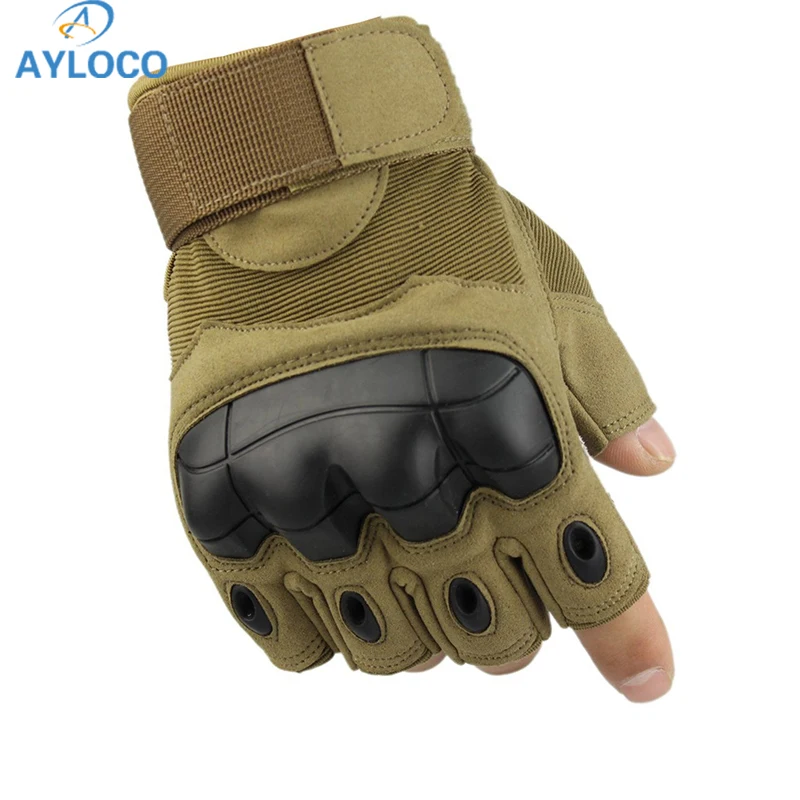 Тактические перчатки военные армейские боевые без пальцев страйкбол стрельба