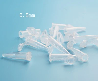 0.5ml 500 шт plastic пластиковая микро центрифуга трубка, пластиковая Капсульная упаковка, оболочка заостренный конец EP трубы - Цвет: 0.5ml