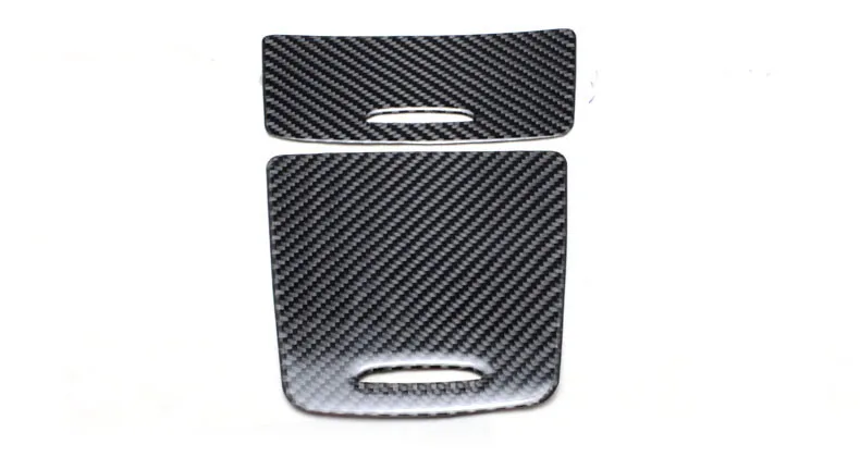 carbon fiber Автомобильный Стайлинг для управления декоративный элемент/коробка для хранения крышка наклейкой с выхлопной трубы из углеродного волокна для Mercedes Benz A GLA CLA класс W176 X156 C117 - Название цвета: carbon fiber
