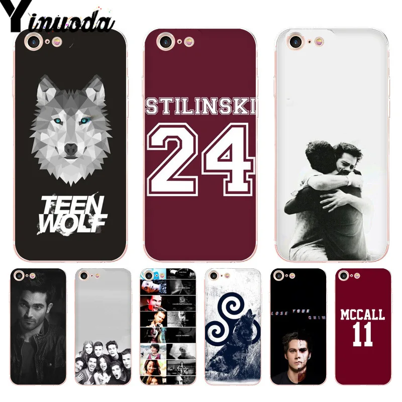 Чехол Yinuoda для iphone 7 6 X чехол телефона с изображением подросткового волка броманса