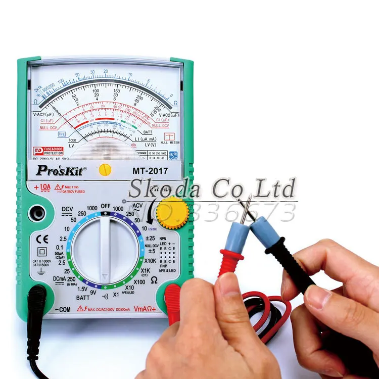 Защитный аналоговый мультиметр Омметр измерение емкости|proskit mt-2017|analog