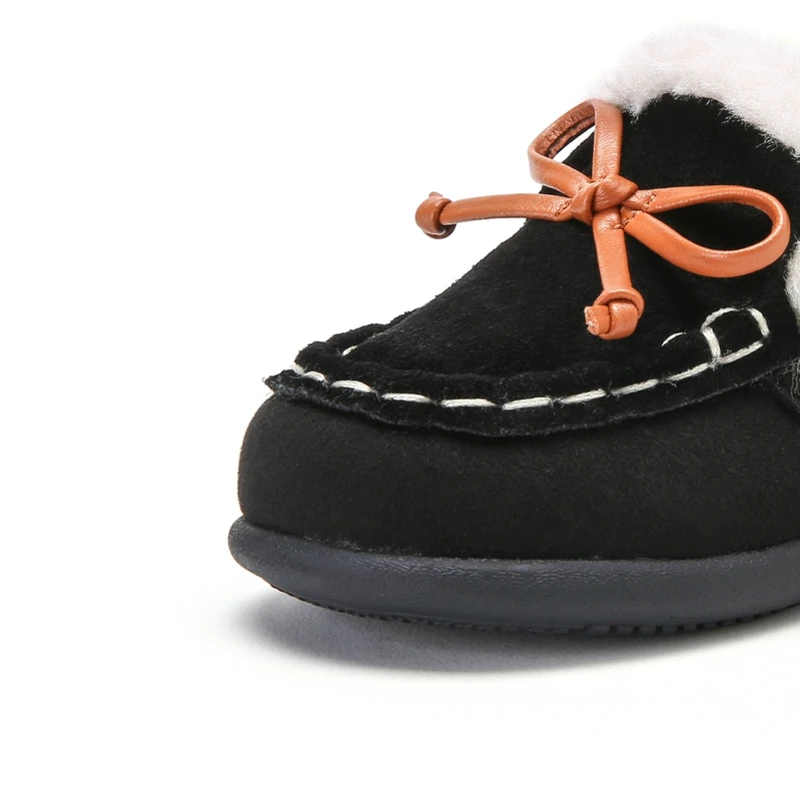 Мокасины Balabala замшевые с подкладкой из искусственного меха мягкие тапочки без
