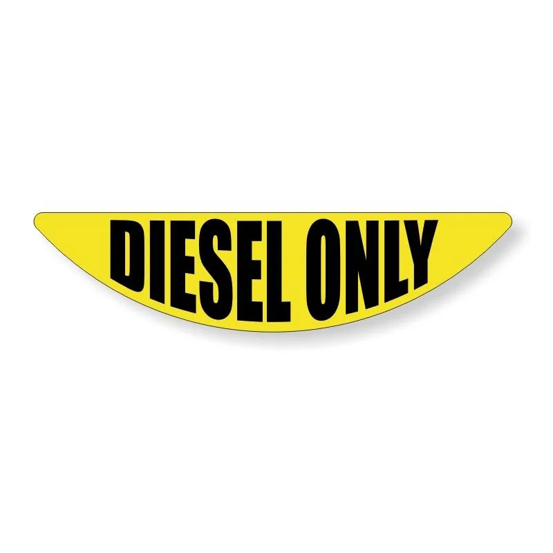 

YJZT 17.4*4.4CM DIESEL ONLY Funny Retro-reflective Car Sticker Decals C1-8253