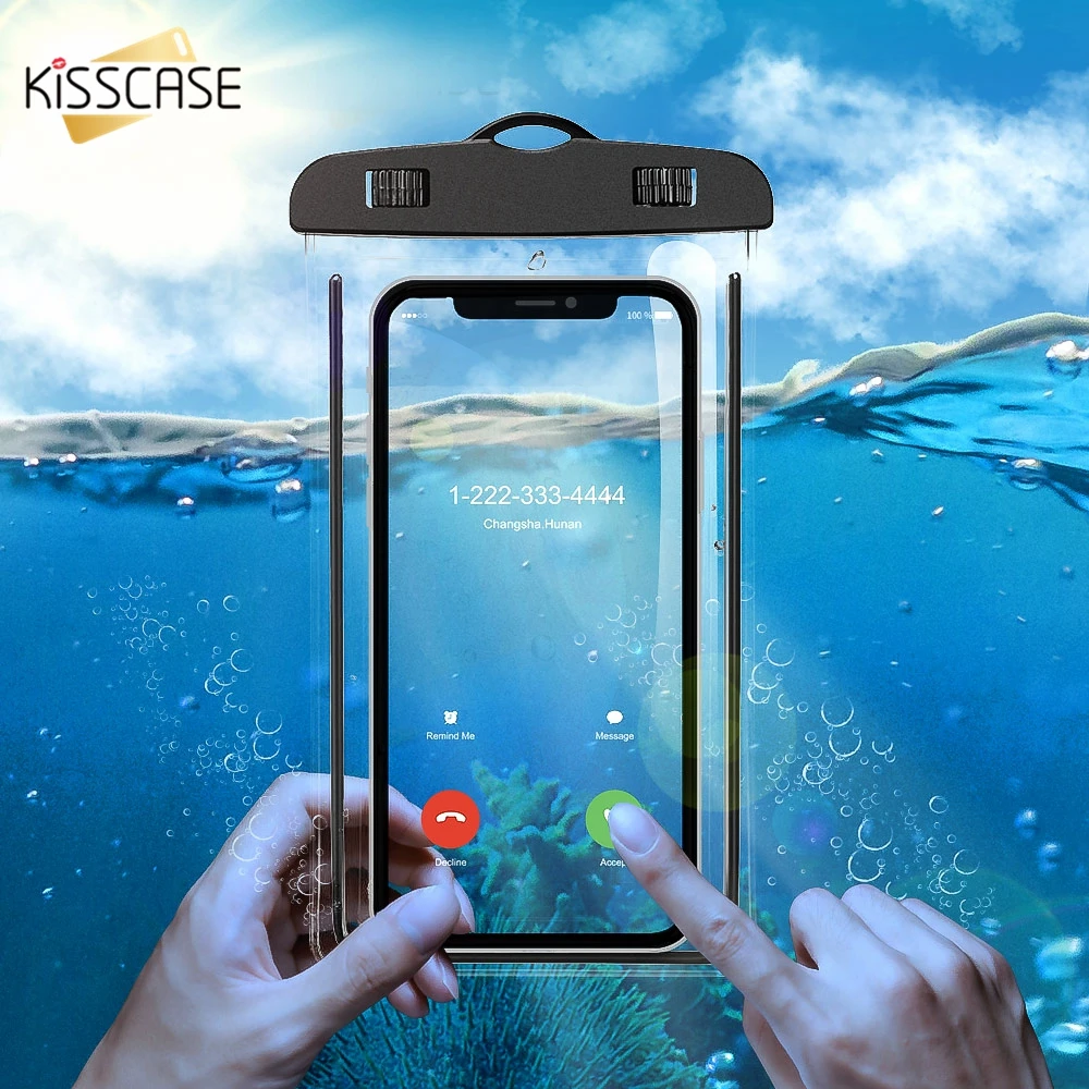 KISSCASE водонепроницаемый чехол для телефона iPhone XR XS X Для huawei P20 Pro mate 20 Lite P30 P10