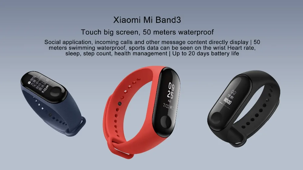 Xiaomi mi Band 3 mi band 2 фитнес-трекер монитор сердечного ритма 0,78 ''OLED дисплей тачпад Bluetooth 4,2 для Android IOS