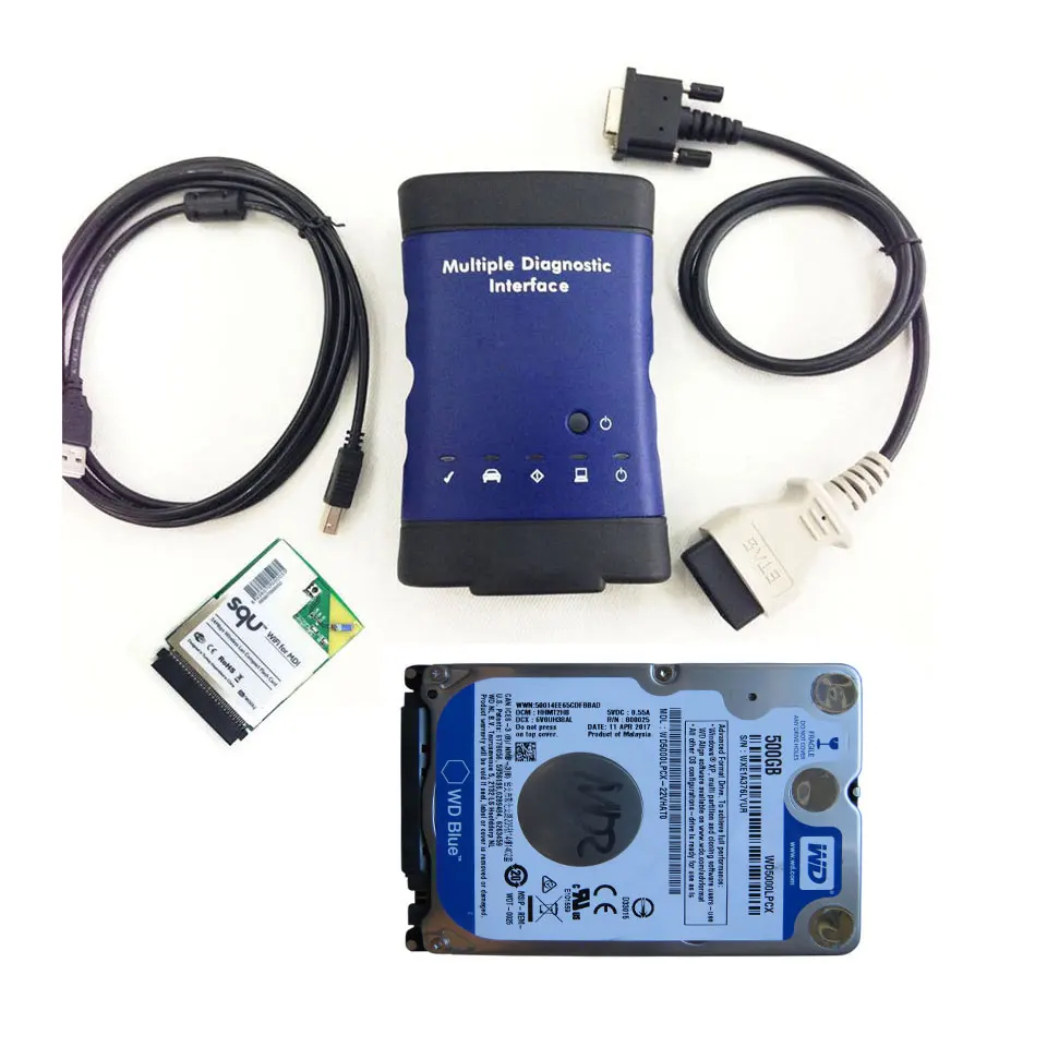 Зеленый G-M MDI wifi множественный диагностический интерфейс сканер Mdi Opel Obd2 автомобильный диагностический инструмент Многоязычный MDI сканер - Цвет: Зеленый
