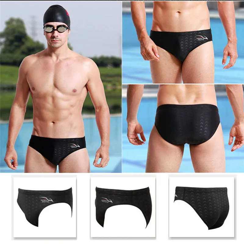 Профессиональное соревнование по плаванию кожи акулы трусы боксеры плавки Шорты