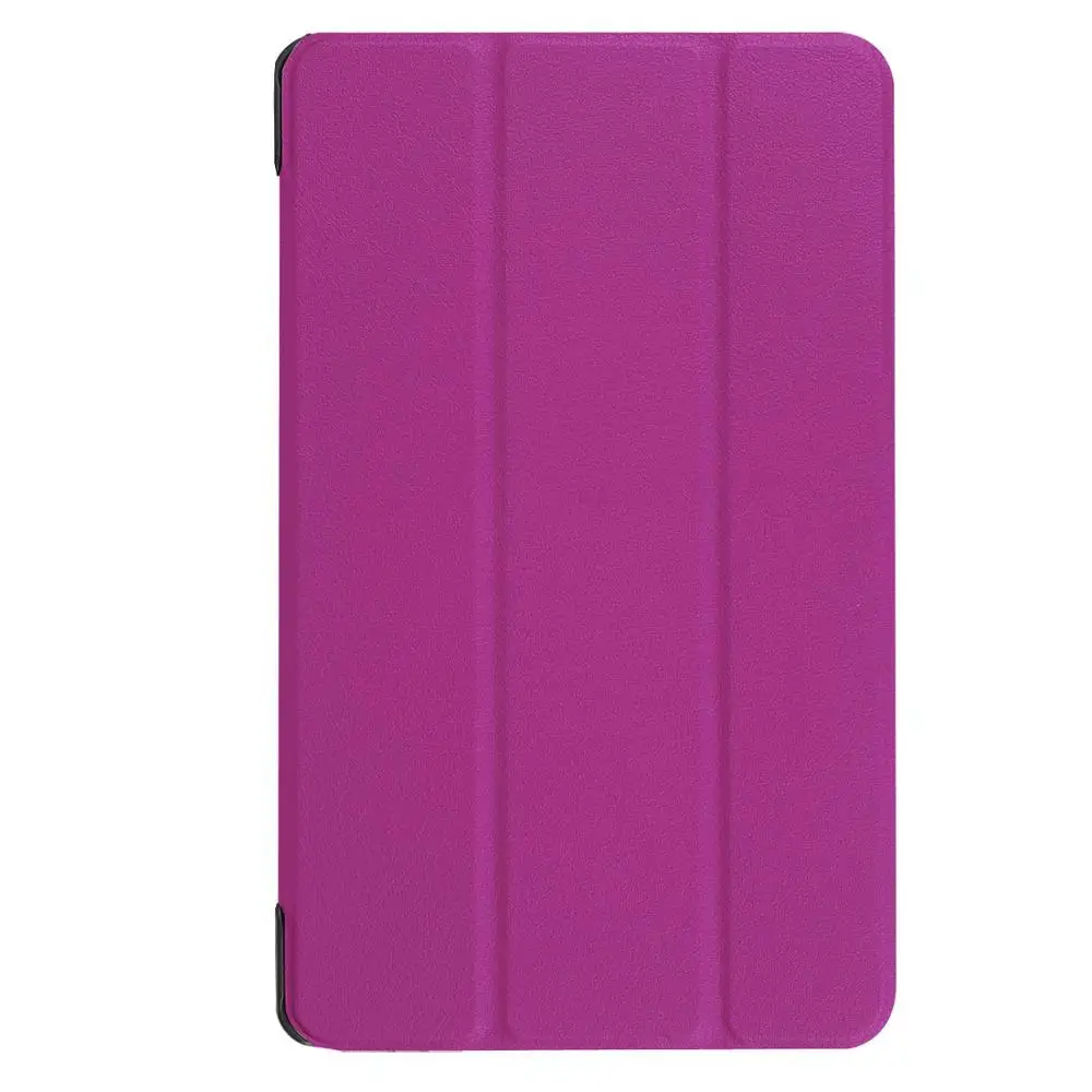 Фиолетовый Чехол для планшета для samsung Galaxy Tab S2, 9,7 дюймов, T810, T813, T815C, T819C, умный чехол, 3 раскладные подставки, Авто Режим сна/пробуждения, задняя крышка - Цвет: Фиолетовый