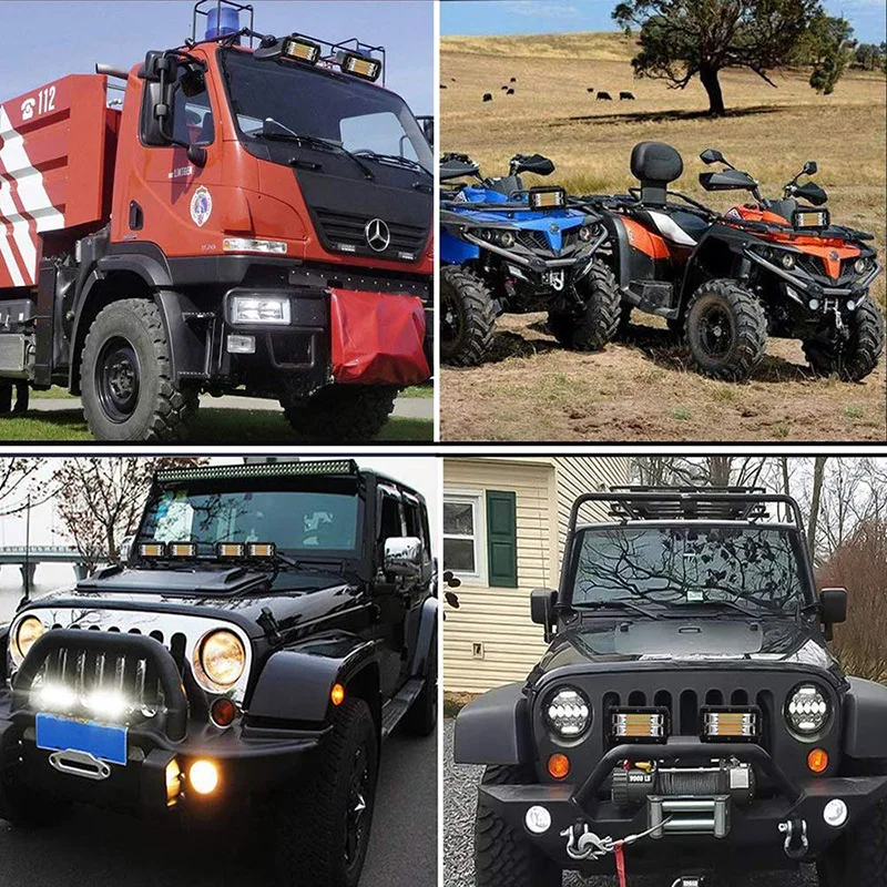 DS 5 дюймов 72 Вт светодиодный рабочий светильник Бар Offroad для грузовиков