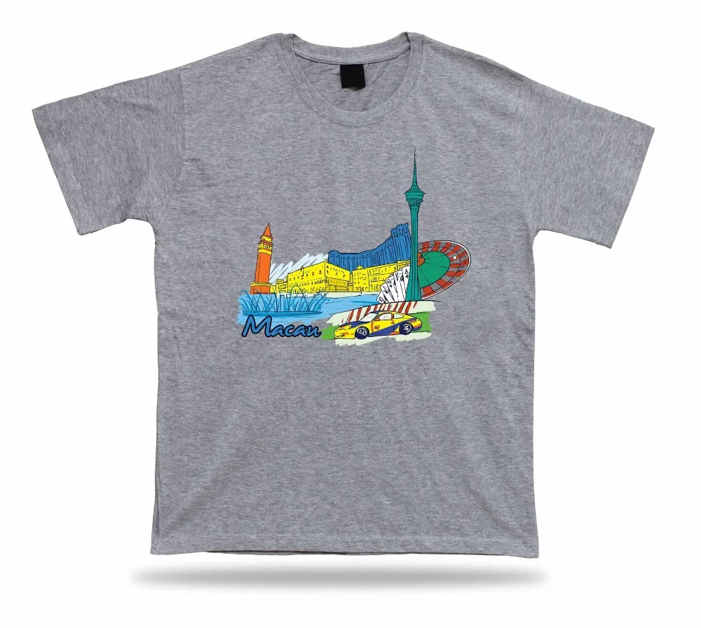 Макао венецианские башня Руины Святого Павла сенадо квадратная футболка Новая