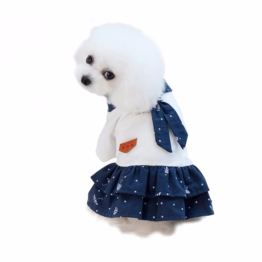 Новинка одежда для собак милый костюм в морском стиле домашних животных кошек
