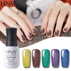 Гель-лак HNM для ногтей неоновый Блестящий блестящий гель для Светодиодный УФ-лампы отмачиваемый Гель-лак 8 мл долговечный УФ-гель лак для самостоятельного дизайна ногтей