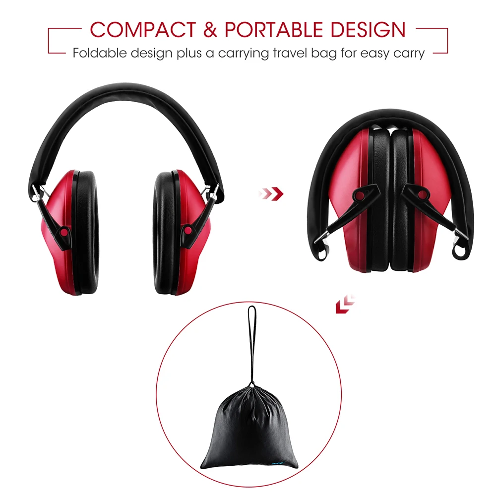 Mpow HM068 детская защита для слуха NRR 25dB мягкие наушники с защитой от шума Детские