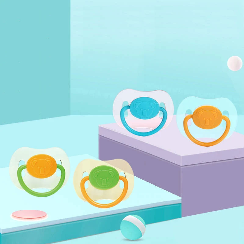 Новая модная детская пустышка с динамичным соской Pacific полупрозрачная