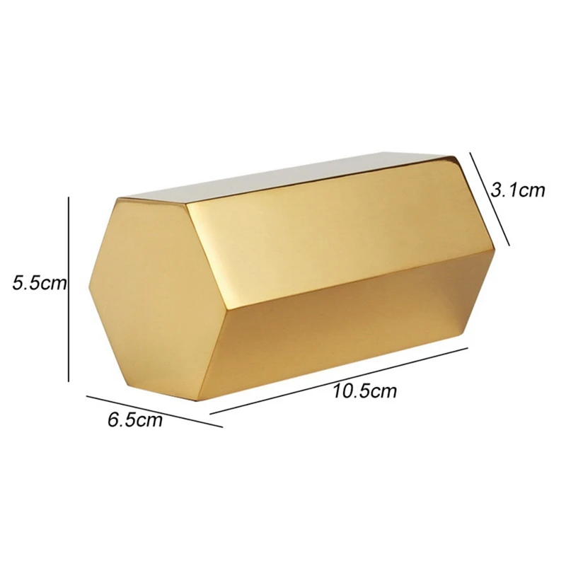 Золотой держатель для ручек офиса и школы чехол хранения шестигранный вставки в