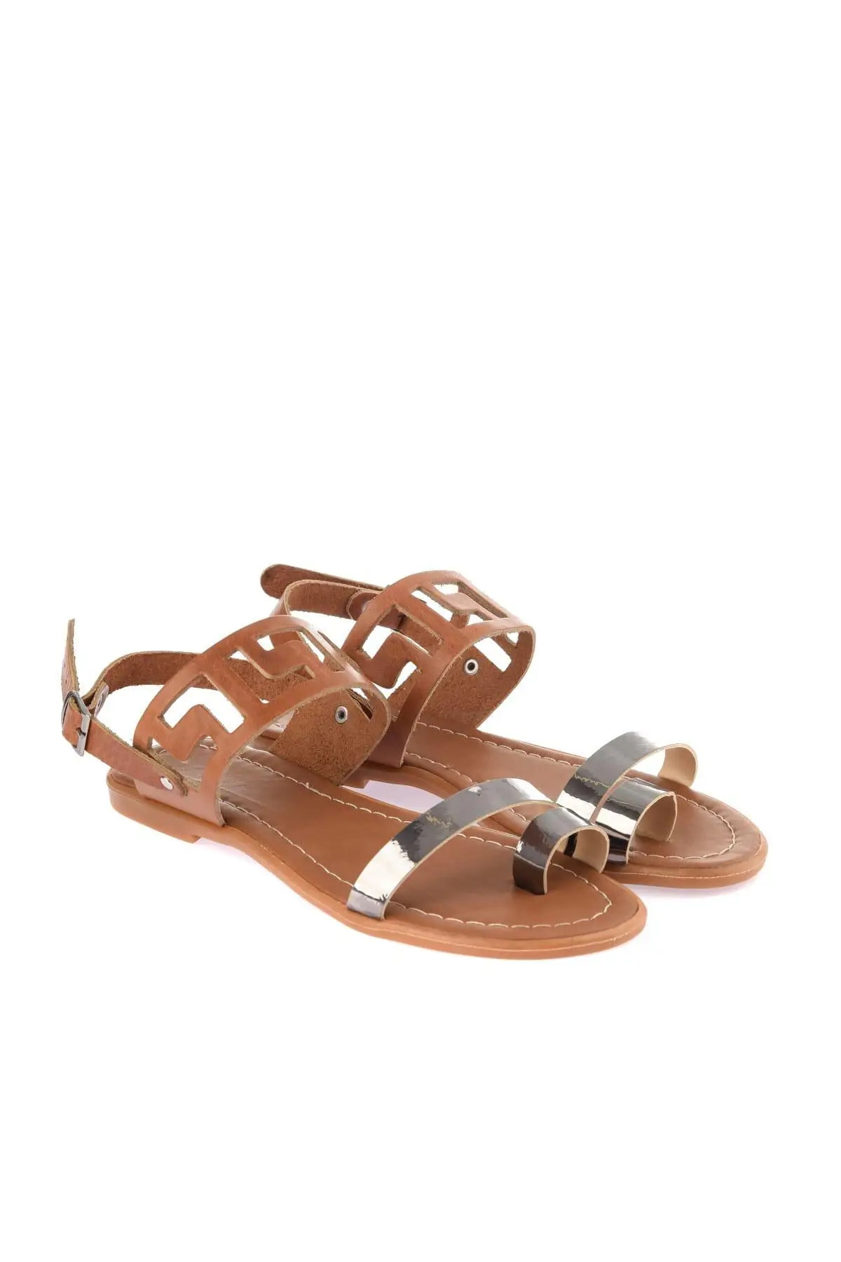 Трендовые женские сандалии из натуральной кожи TAKSS19YS0016 | Обувь