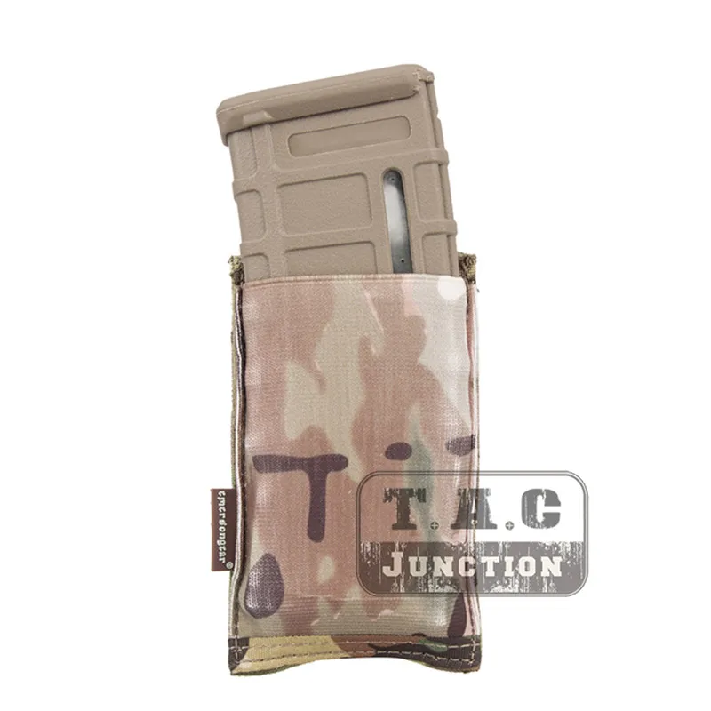 Emerson тактический Чехол-Кобура MOLLE/PALS EmersonGear высокая скорость один открытый Топ 5,56 винтовка журнал маг мешок - Цвет: MC