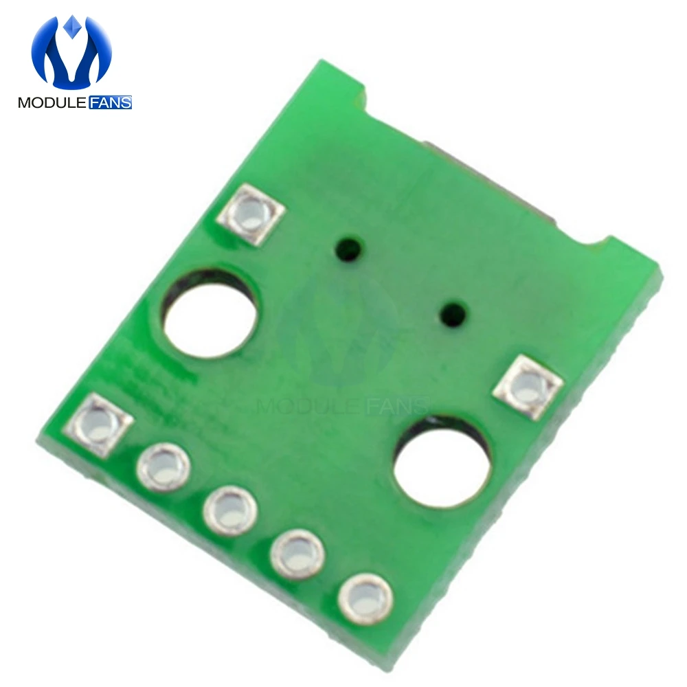 10 шт потребительских упаковок для микро USB DIP адаптер 5pin гнездовой разъем